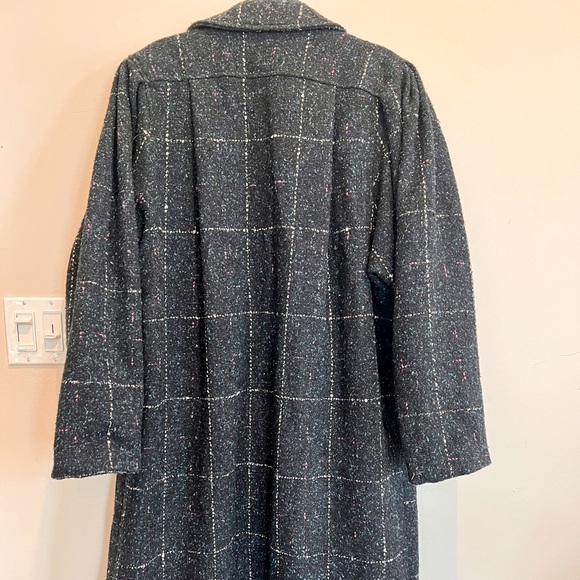 Oversized Vintage Tweed Coat Size M - Picture 6 of 8